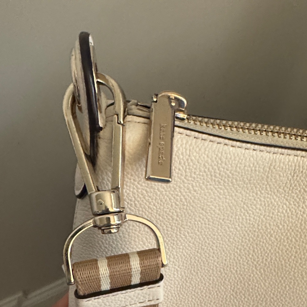 kate spade Rosie Small Leather Crossbody with Striped Tan Strap - Picture 8 of 10